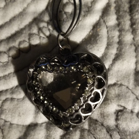 Heart necklace black - Picture 5 of 6